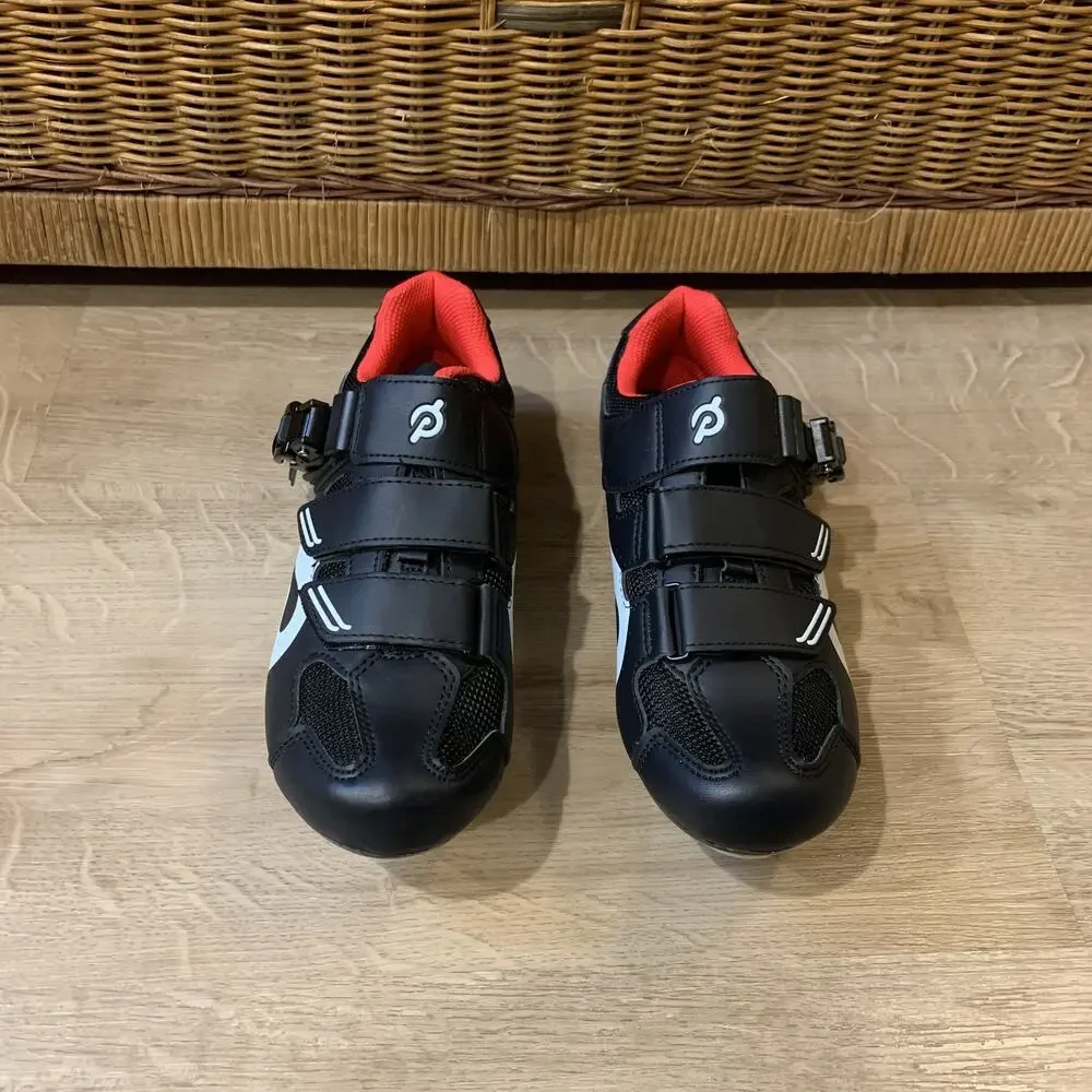 Peloton Cycling Shoes Size 39 Mens 6 / Womens 8 Black W/ Delta Compatible Cleats